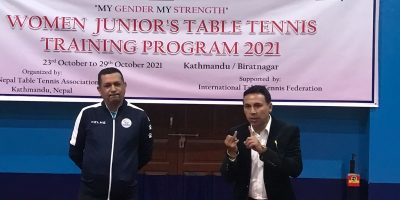International Umpire Naresh and Tejen conducted ITTF Rules and Regulation program