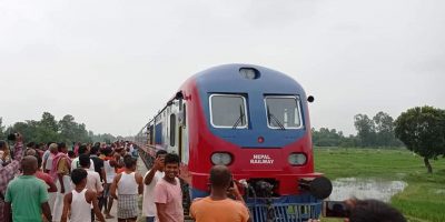 जनकपुरमा रेल आइपुग्यो, स्थिानिय वासिन्दामा खुसीको लहर