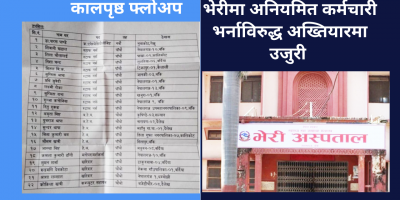 भेरीमा अनियमित कर्मचारी भर्नाविरुद्ध अख्तियारमा उजुरी भेरीमा अनियमित कर्मचारी भर्नाविरुद्ध अख्तियारमा उजुरी