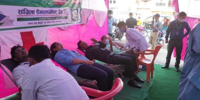 सांग्रीलाले गर्‍यो रक्तदान, १४१ पिन्ट रगत संकलन