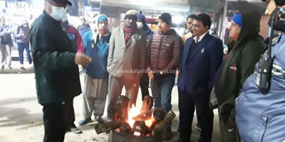 नेपालगन्ज उप-महानगरपालिकाले चोक-चोकमा आगो बाल्दै