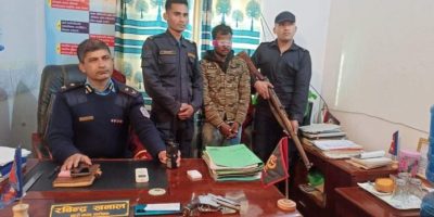 गनापुरबाट कटुवा पेस्तोलसहित एक जना पक्राउ