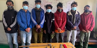 स्थानीयलाई त्रसित पारेको आरोपमा सात जना पक्राउ