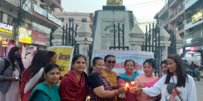 नारी दिवसमा दिप प्रज्वलन