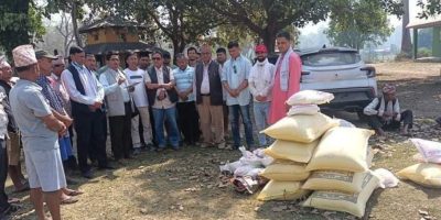 पीडितलाई कांग्रेसको राहत पीडितलाई कांग्रेसको राहत