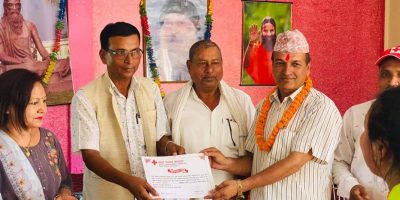 मनिकापुर रेडक्रसको सभापतिमा सापकोटा