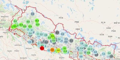 खजुरामा देशभरकैं सर्वाधिक वर्षा भएको मापन