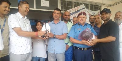 प्रहरीलाई सिसिटिभि हस्तान्तरण