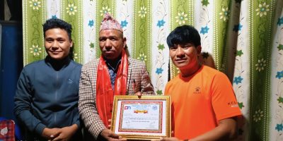 कालपृष्ठकर्मी देवकोटा सम्मानित