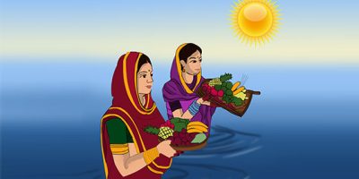 छठ पर्वको मुख्य दिन आज बेलुका अस्ताउँदो सूर्यलाई पूजा गरी अर्घ्य दिइँदै