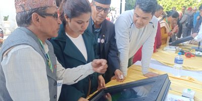 नेपालगन्जमा पहिलो पटक प्रयोग गरियो विद्युतीय मतदान यन्त्र