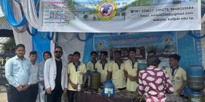 ३ हजार भन्दा बढी सर्वसाधरणलाई चिसो पानी वितरण गरे कैलपालका विद्यार्थीले