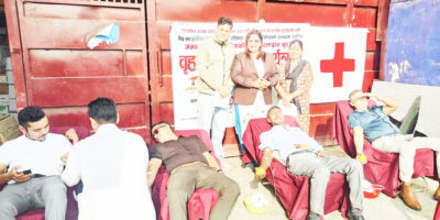 सिद्धबाबाको वार्षिकोत्सवमा १९ जनाले गरे रक्तदान