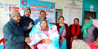 चिसो बढेपछि ज्येष्ठ नागरिक लक्षित कम्बल वितरण