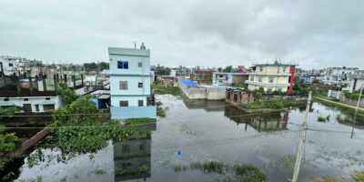 बर्षाको पानी निकास नहुँदा समस्या