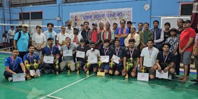 प्रथम खुल्ला धम्बोझी ब्याडमिन्टन प्रतियोगिता सम्पन्न