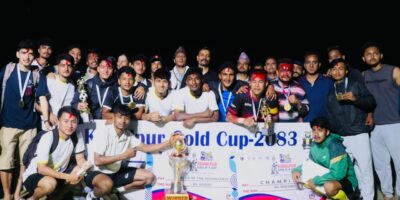 कोहलपुर गोल्डकप :  पुलिसलाई हराउँदै रेसिङ साहाराले उचाल्यो उपाधि