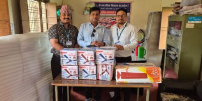 माध्यमिक विद्यालयलाई एनएमबी बैंकको सहयोग